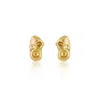 Cansui Design Women's Gold Bronze Stone Earrings