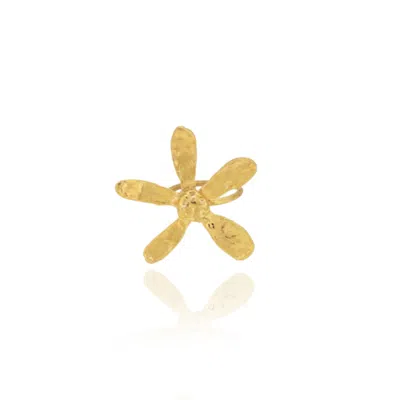 Cansui Design Women's Gold Daisy Ring