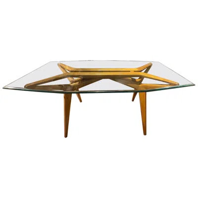 Pre-owned Cantu Italian Modern Dining Table Designed By Mario Gottardi For Roncoroni  In Brown