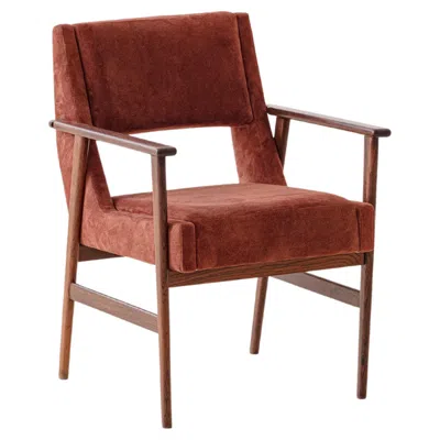 Pre-owned Cantu Rosewood Chair With Armrests By Móveis Cantù, 1960s, Brazilian, Midcentury In Brown