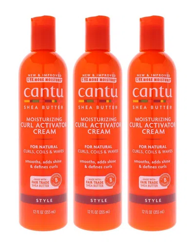Cantu Unisex 12oz Shea Butter Moisturizing Curl Activator Cream In Transparent