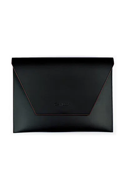 Canussa Black / Red Protect Vegan Laptop Sleeve 13" - Black/red
