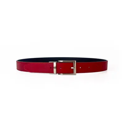 Canussa Men's Black / Red Reverse Reversible Belt – Black/red In Multi