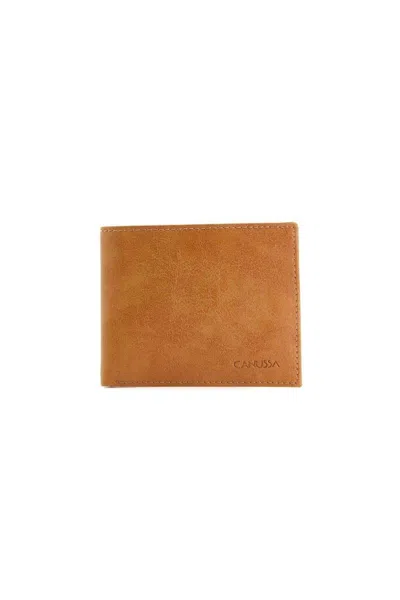 Canussa Women's Brown Slim Vegan Wallet - Camel