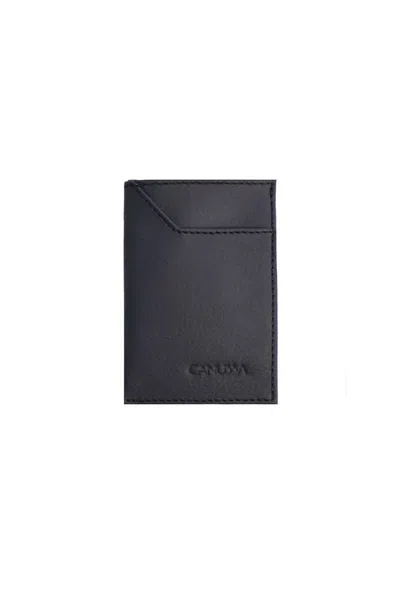 Canussa Women's Persimmon Slim Vegan Wallet - Black