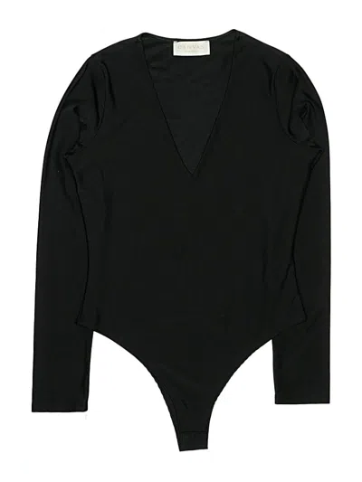 Pre-owned Canvas Bodysuit In Black