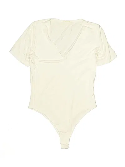 Pre-owned Canvas Bodysuit In Ivory