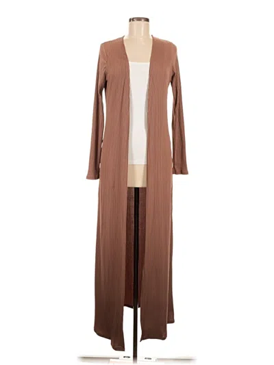 Pre-owned Canvas Cardigan Sweater In Brown