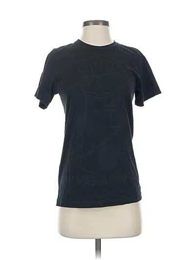 Pre-owned Canvas Short Sleeve T-shirt In Black