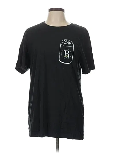 Pre-owned Canvas Short Sleeve T-shirt In Black
