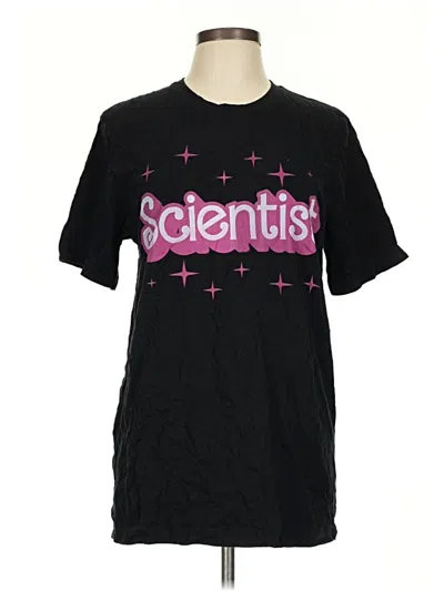 Pre-owned Canvas Short Sleeve T-shirt In Black