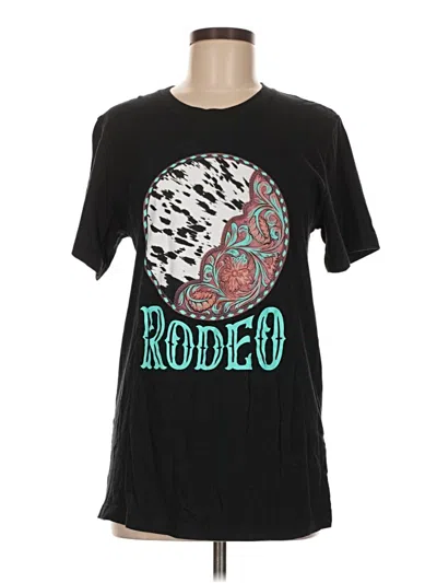 Pre-owned Canvas Short Sleeve T-shirt In Black