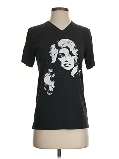 Pre-owned Canvas Short Sleeve T-shirt In Black