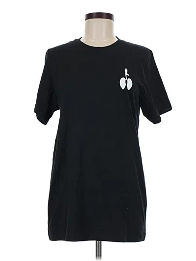 Pre-owned Canvas Short Sleeve T-shirt In Black