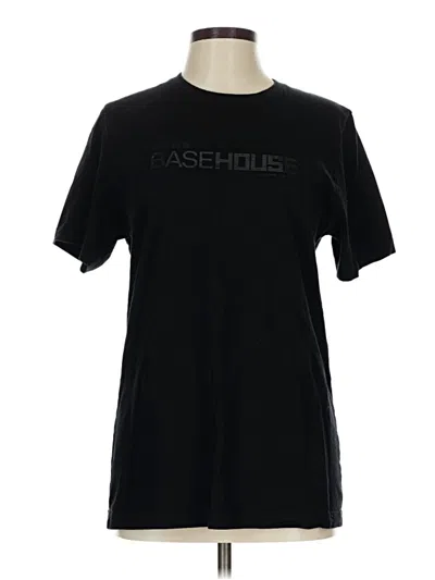 Pre-owned Canvas Short Sleeve T-shirt In Black