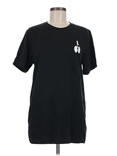 Pre-owned Canvas Short Sleeve T-shirt In Black