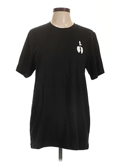 Pre-owned Canvas Short Sleeve T-shirt In Black