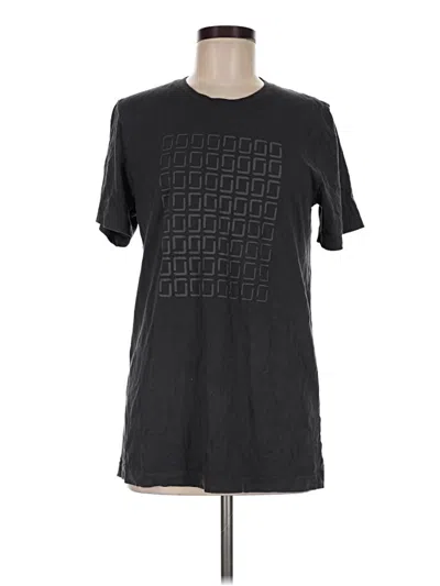 Pre-owned Canvas Short Sleeve T-shirt In Black