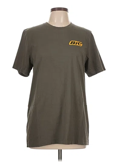 Pre-owned Canvas Short Sleeve T-shirt In Brown