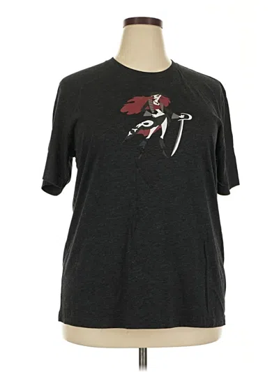 Pre-owned Canvas Short Sleeve T-shirt In Gray