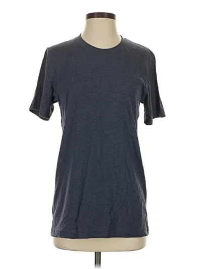 Pre-owned Canvas Short Sleeve T-shirt In Gray