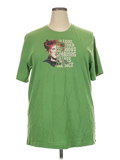 Pre-owned Canvas Short Sleeve T-shirt In Green