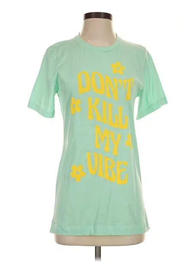 Canvas Short Sleeve T-shirt In Green