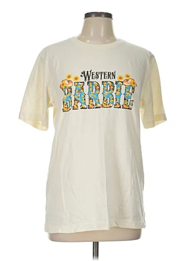 Pre-owned Canvas Short Sleeve T-shirt In Ivory