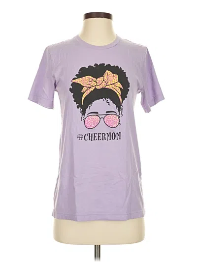 Pre-owned Canvas Short Sleeve T-shirt In Purple