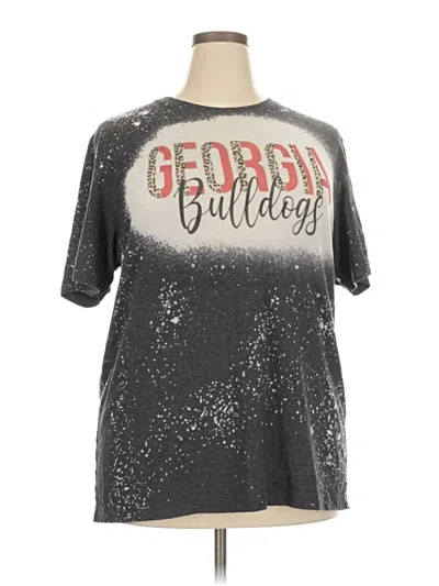 Pre-owned Canvas Short Sleeve T-shirt In Silver
