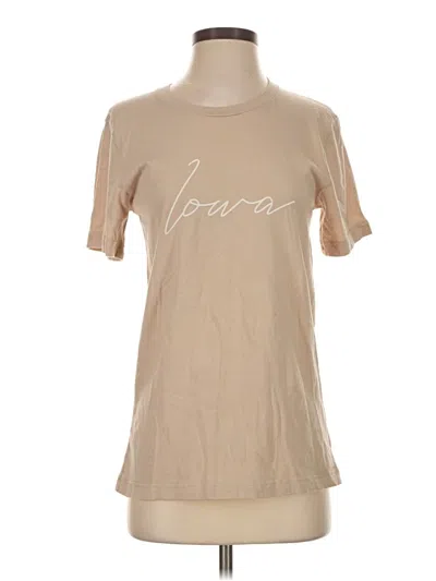 Pre-owned Canvas Short Sleeve T-shirt In Tan