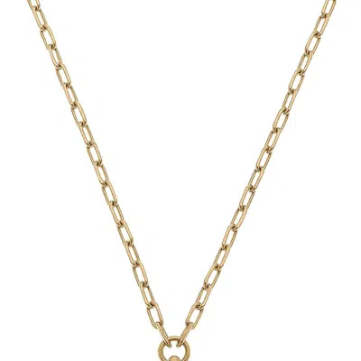 Canvas Style Andie Horsebit Pendant Chain Necklace In Gold