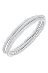 Canvas Style Isla Satin Bangles In Silver In Silver