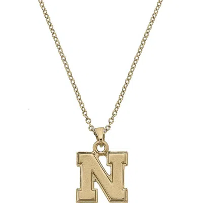 Canvas Style Nebraska Cornhuskers 24k Gold Plated Pendant Necklace