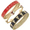 CANVAS STYLE TEXAS TECH RED RAIDERS ENAMEL BANGLE STACK