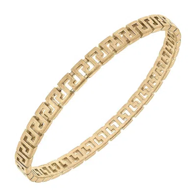 Canvas Style Women's Ryan Greek Keys Bangle In Gold
