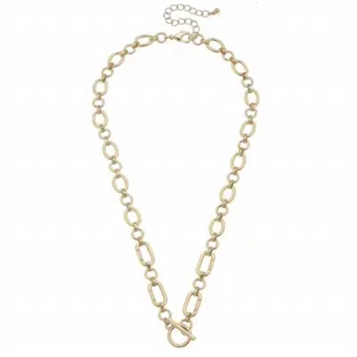 Canvas Style Women's Sasha Toggle Front Charm Necklace In Gold