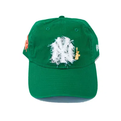 Canvas Women's Escape From Ny Dad Hat Green W / Pink Lips