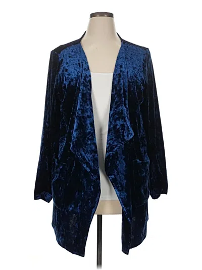 Pre-owned Canyon Retreat Cardigan Sweater In Blue