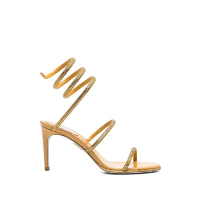 Caovilla Cleo Embellished Sandals In Yellow