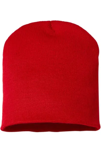 Cap America Usa-made 8 1/2 Beanie In Red