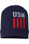 Cap America Usa-made Patriotic Cuffed Beanie