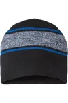 Cap America Usa-made Variegated Striped Beanie In Blue