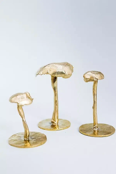 Câpâ Jewelry Small Fungus Figurine In Gold