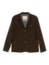 Capalbio Green Jacket With Tailored Design In Blue