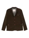 Capalbio Green Jacket With Tailored Design In Animal Print