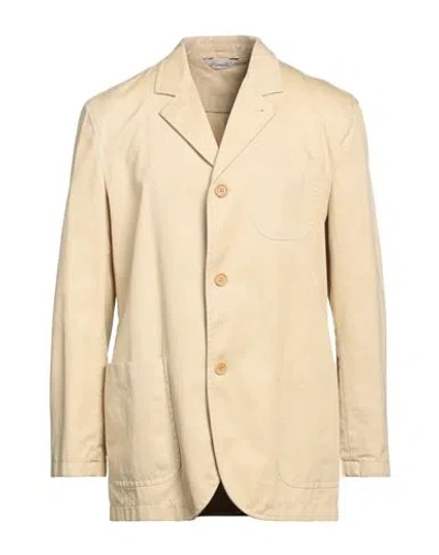 Capalbio Man Blazer Beige Size 40 Cotton