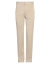 Capalbio Man Pants Beige Size 34 Cotton, Polyurethane In Beige