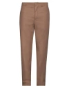 Capalbio Man Pants Camel Size 34 Cotton In Beige