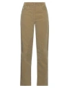 Capalbio Woman Pants Khaki Size 8 Cotton In Beige